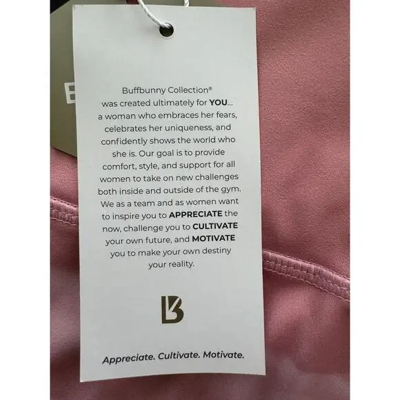New ~ BUFFBUNNY ~ Rose Rebel Leggings Size XL High waist/ No front seam SALE - Picture 6 of 10